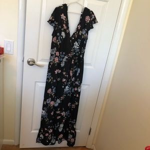 Beautiful Black Floral Dress